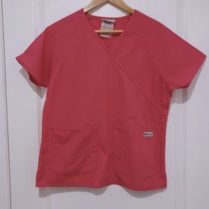 Uniform Advantage Pink Scrub Top